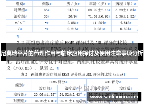 尼莫地平片的药理作用与临床应用探讨及使用注意事项分析